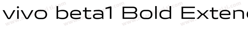 vivo beta1 Bold ExtendedVersion 10字体转换
